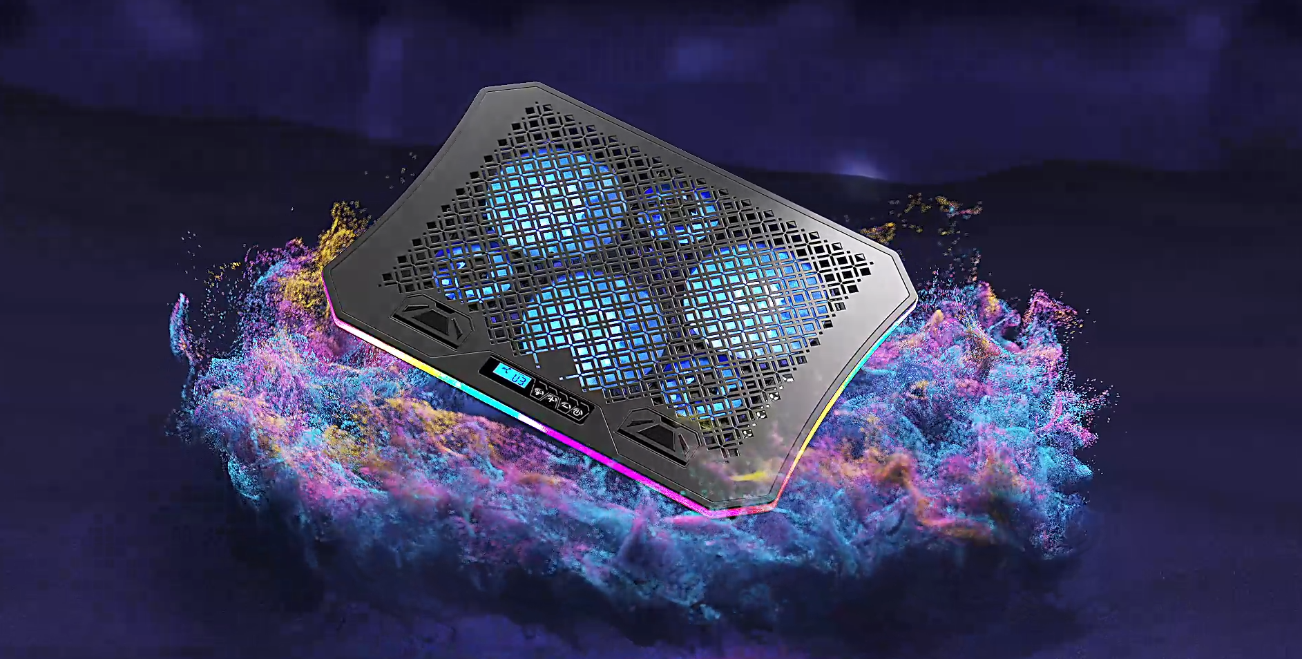 Amazon.com: KeiBn Upgarde Laptop Cooling Pad, RGB Lights Laptop