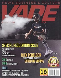 Vape Magazine (February 2016 - Special Regulation Issue - Cover: Alex Perelson, Professional Skater)