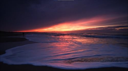 Tropical Beach at Night screensaver 4K Relaxing Waves Sounds for Sleep No Ads