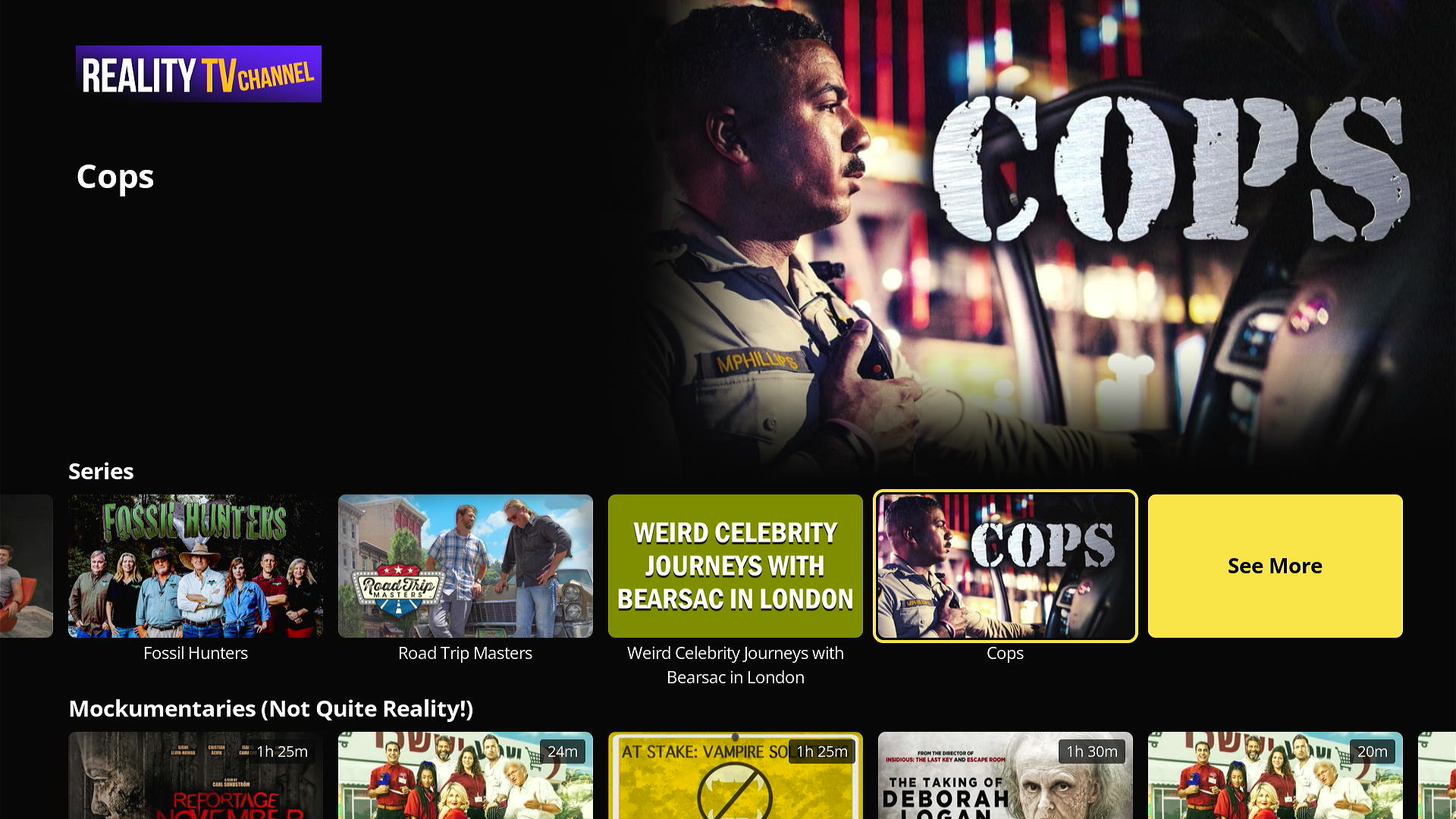 Reality TV Channel - App on Amazon Appstore