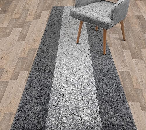 Alfombra de pasillo de tamaño personalizado para entrada de pasillo, parte trasera de goma antideslizante de 27 pulgadas de ancho x tu elección de