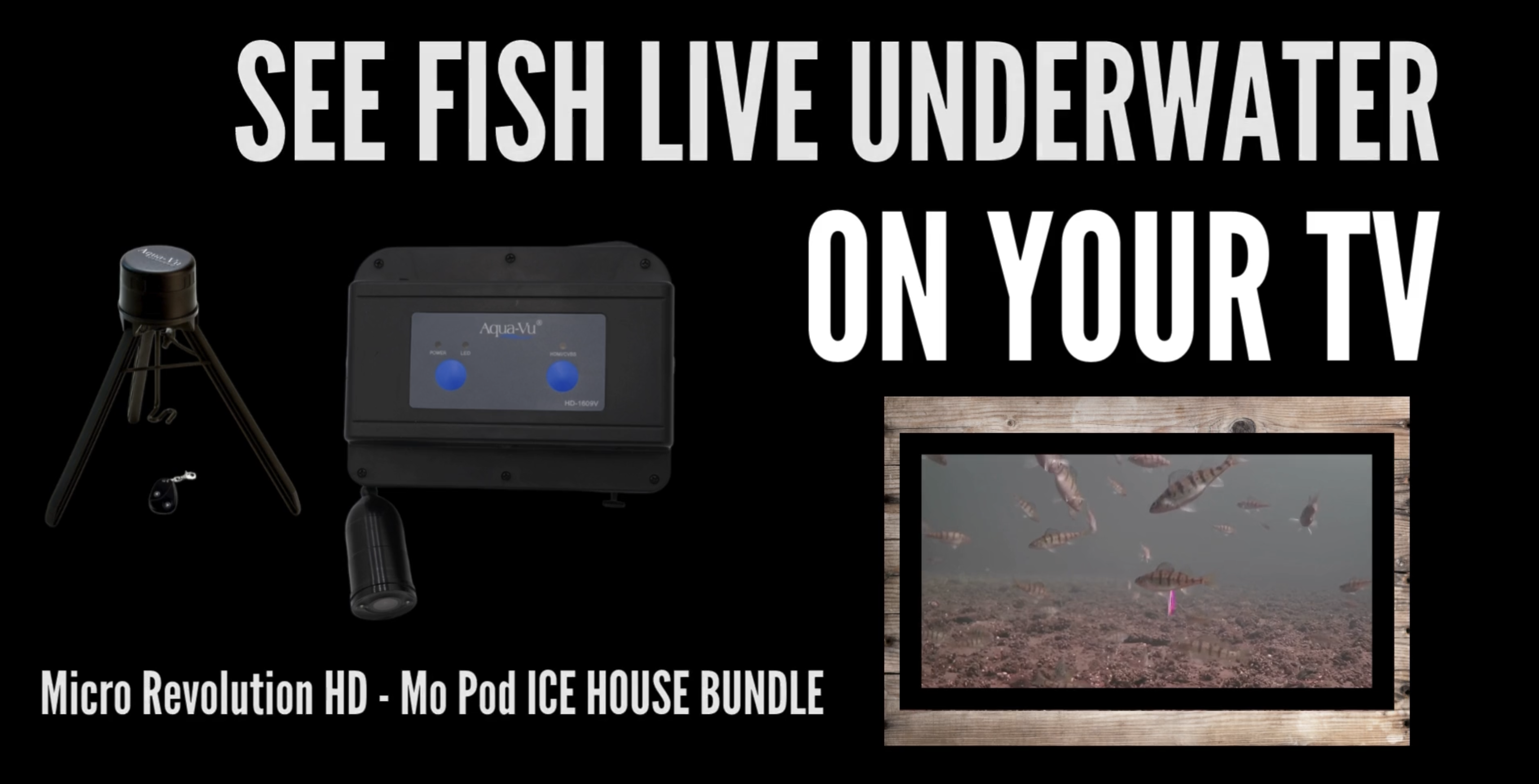 レコーダー Aqua Aqua-Vu Micro Revolution HD Underwater Camera – HDMI & RCA