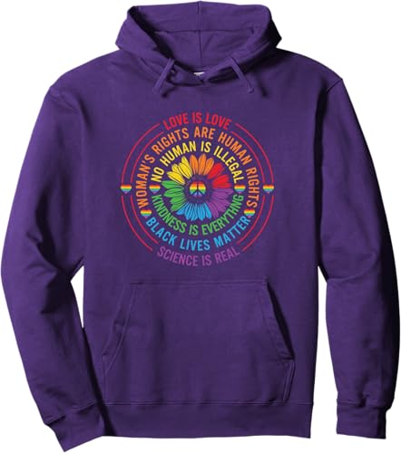 Miniatura 10 de Love is love - Sudadera con capucha LGBT Pride, Negro, S