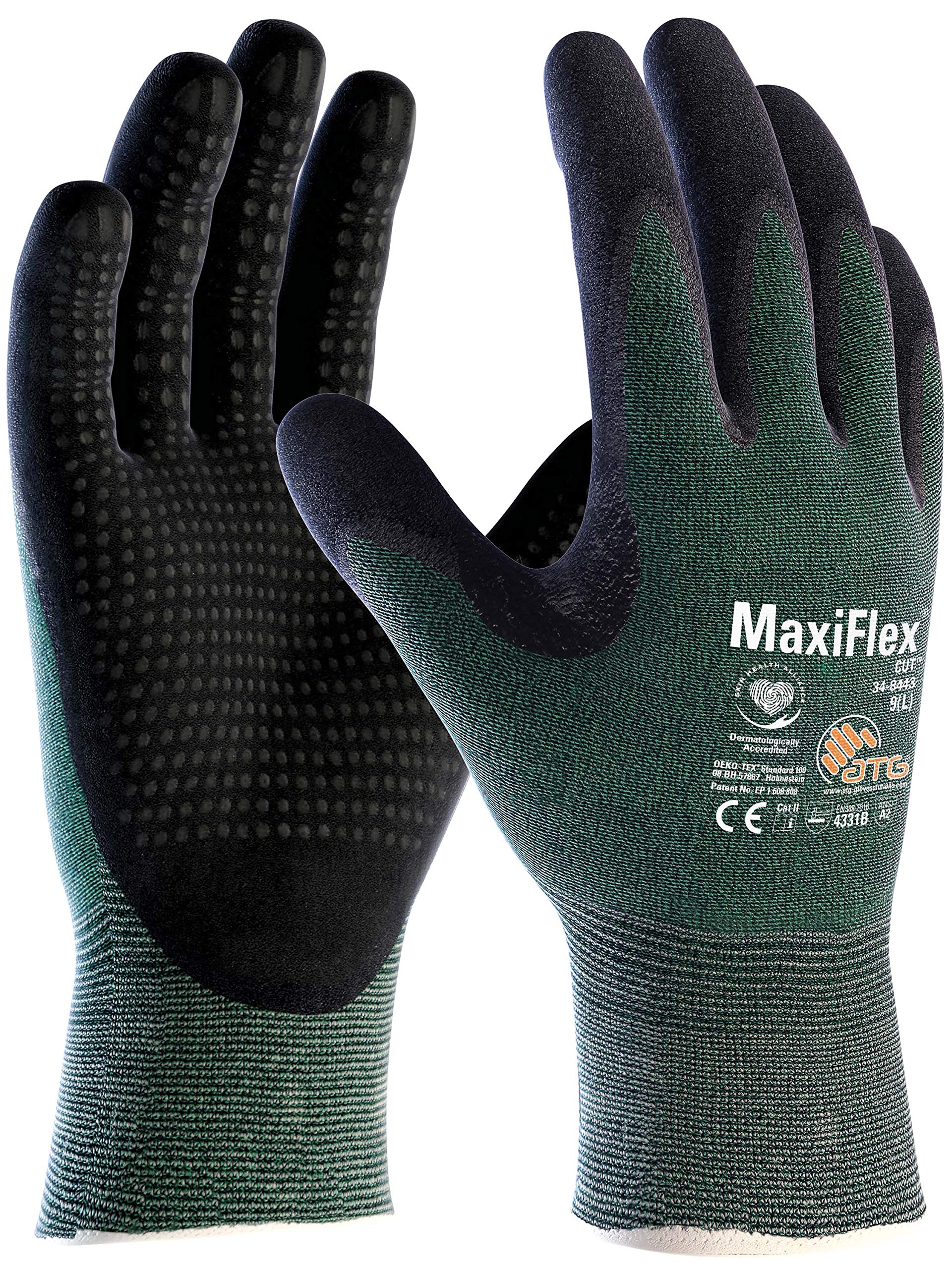 ATG 34-8443 - Guanti antitaglio MaxiFlex Cut 72 x verde/nero 7 (72 paia)