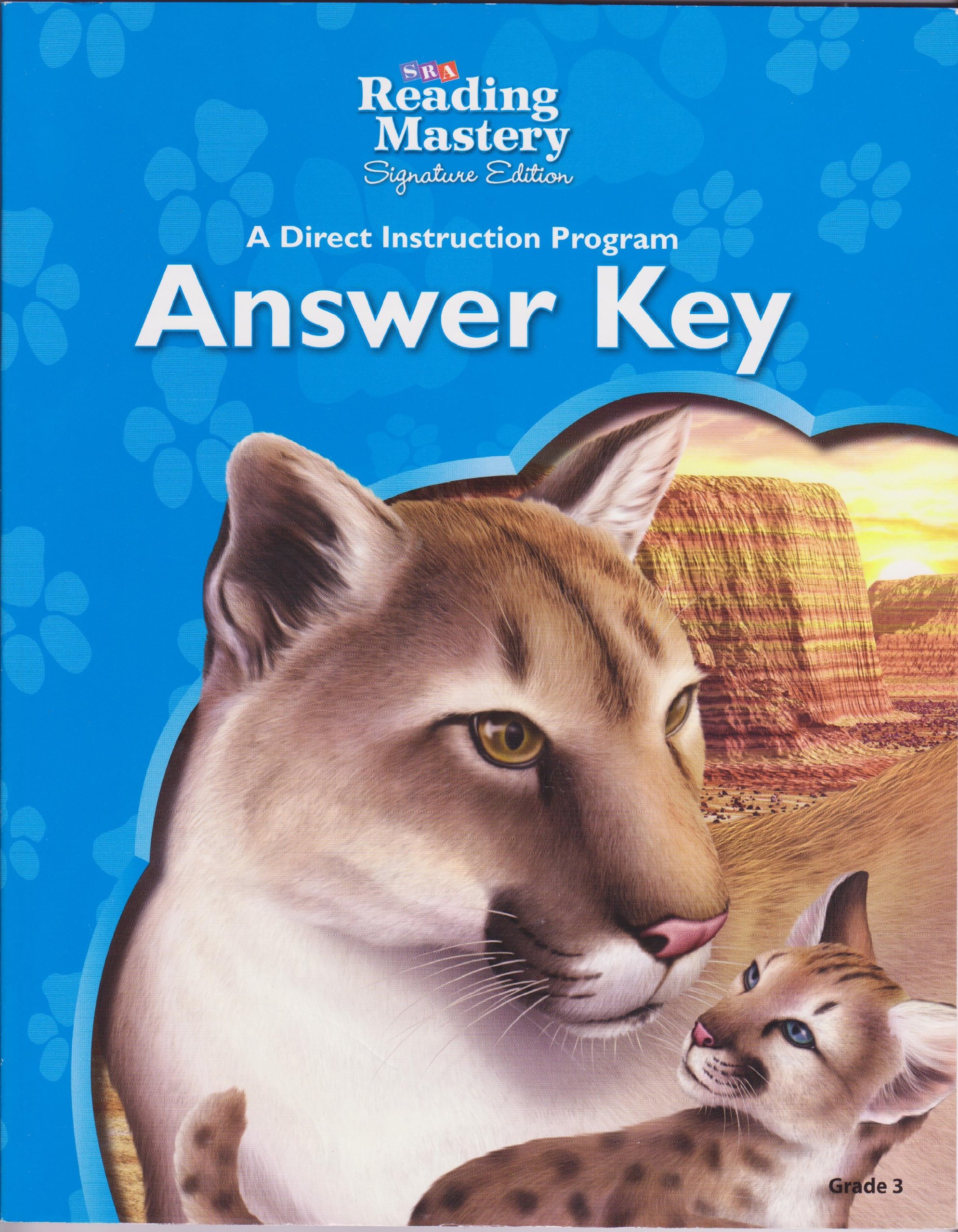 Reading Mastery - Reading Answer Key - Grade 3 (READING MASTERY LEVEL VI)