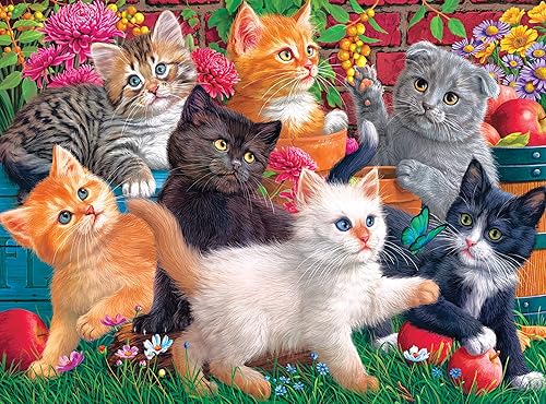 Cra-Z-Art - RoseArt - Fancy Cats 750PC - Gatitos en juego