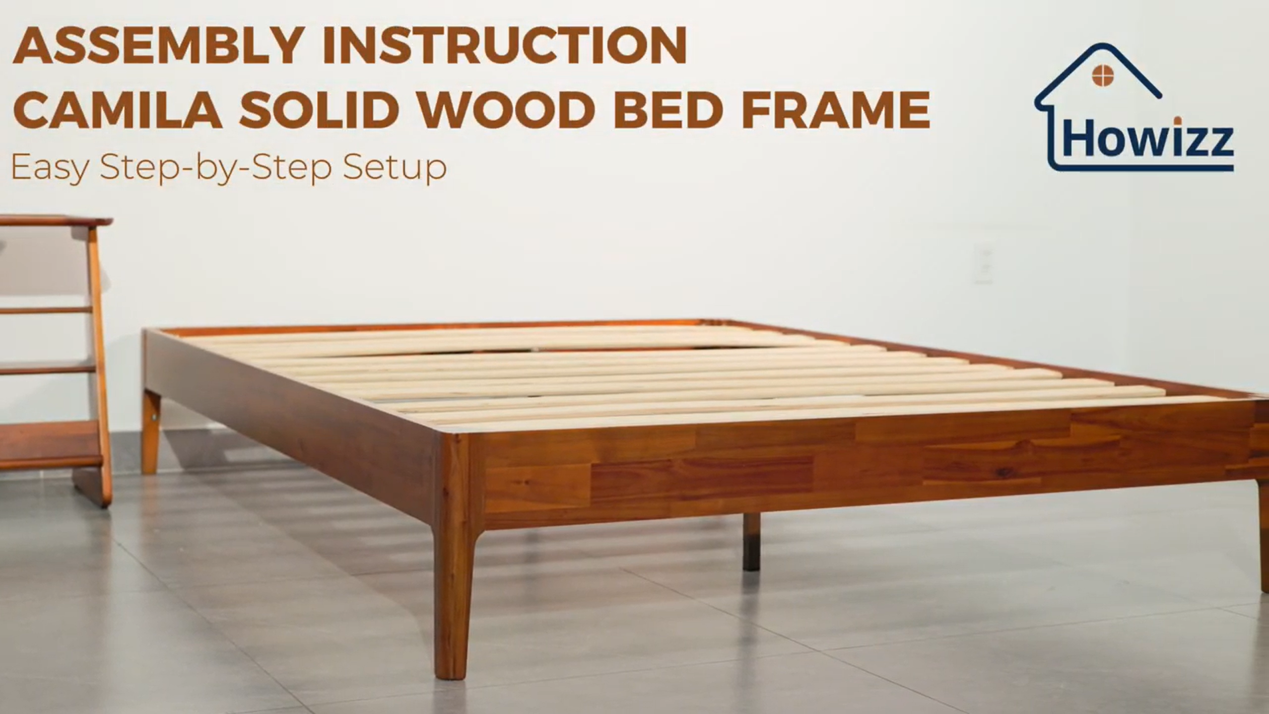 Amazon.com: Howizz Camila 14'' Luxury Acacia Wood Bed Frame