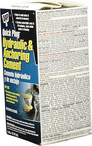 Miniatura 2 de Dap 14086 Quick Plug - Cemento hidráulico de 5 libras, paquete de 1, color gris
