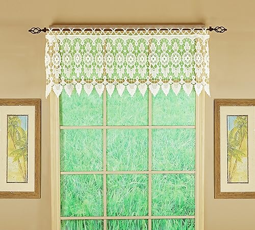 Miniatura 4 de Cortina de Medallón Macramé a Medida de Today's Curtain 40 cm, Écru, 122 cm x 40 cm