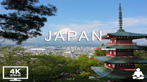 VOANDO SOBRE O JAPÃO - Música Relaxante Junto com Belos Vídeos da Natureza - AMBIENTE PACÍFICO