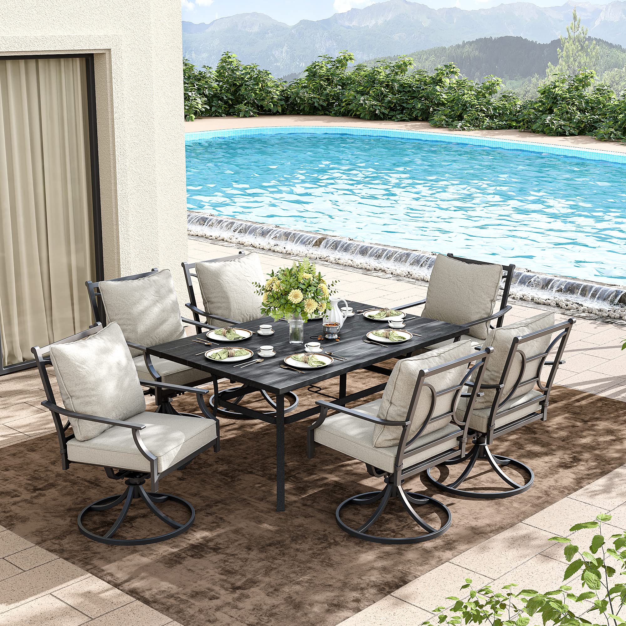 Buy Grand patio Outdoor Patio Dining Set for 6, 7 Pieces Outdoor