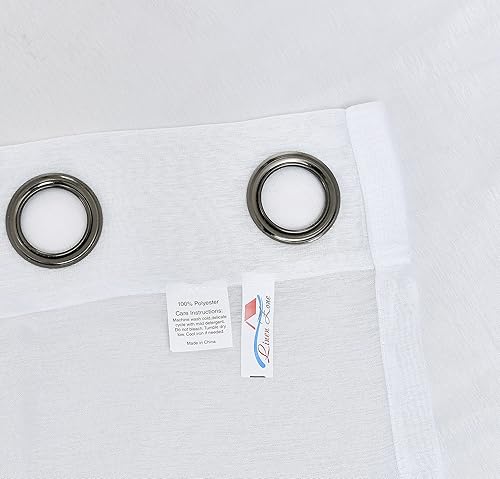 Miniatura 7 de LinenZone - Cortinas semitransparentes con ojales