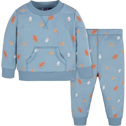 Gerber baby-boys Baby Boys Toddler 2-piece Fleece Sweatshirt and Jogger Set