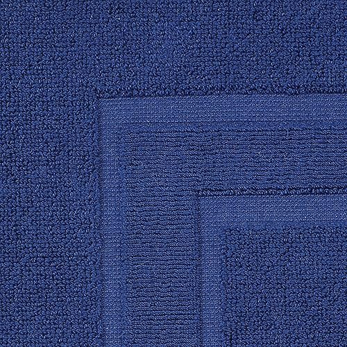 Vista 14 de GLAMBURG Paquete de 2 tapetes de baño de algodón prémium de 20 x 32 pulgadas, 100% algodón hilado en anillo, calidad de hotel y spa, 21.16 oz/m²