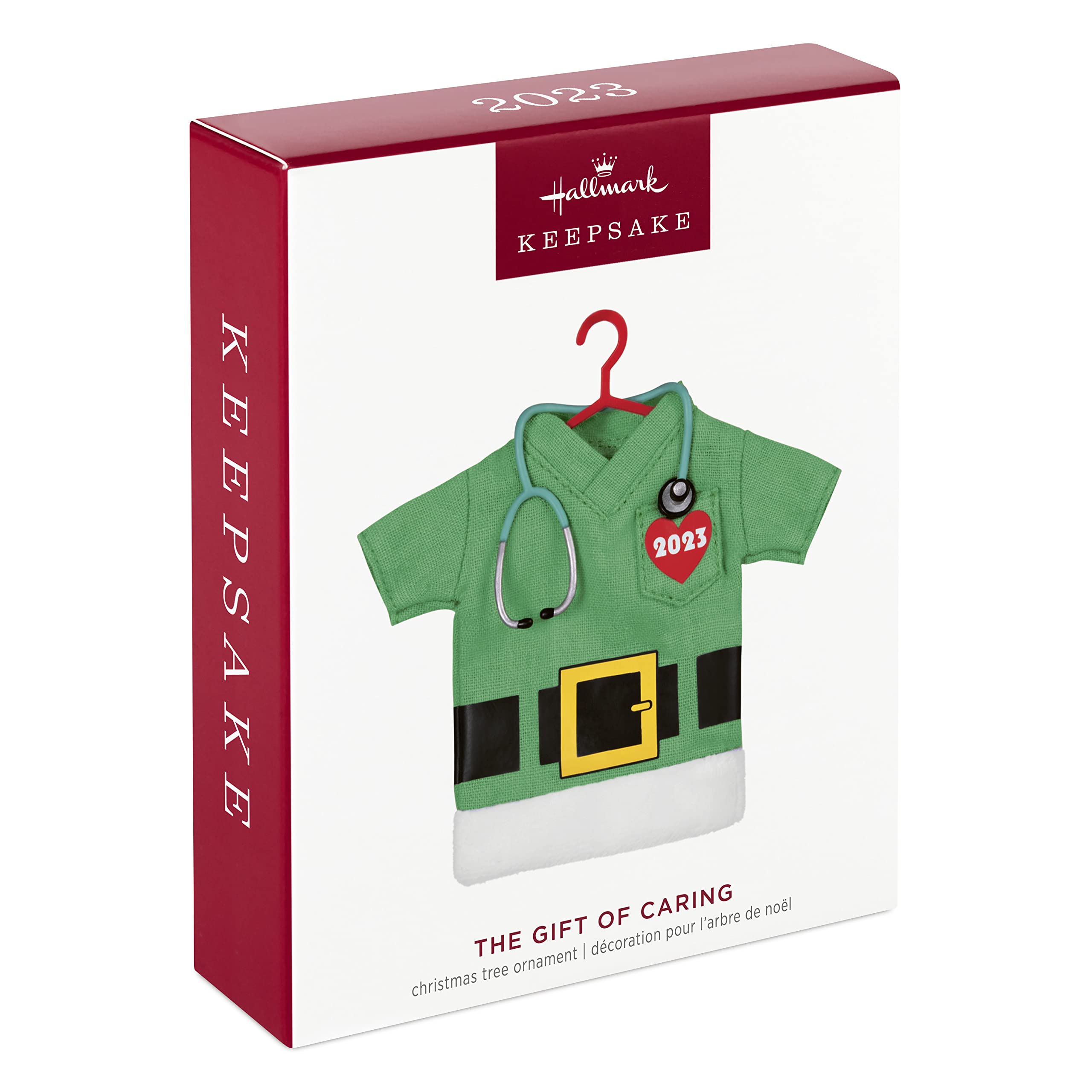Hallmark Keepsake Christmas Ornament 2023, The Gift of Caring, Fabric Scrubs Ornament, Gifts for Doctors, Nurses