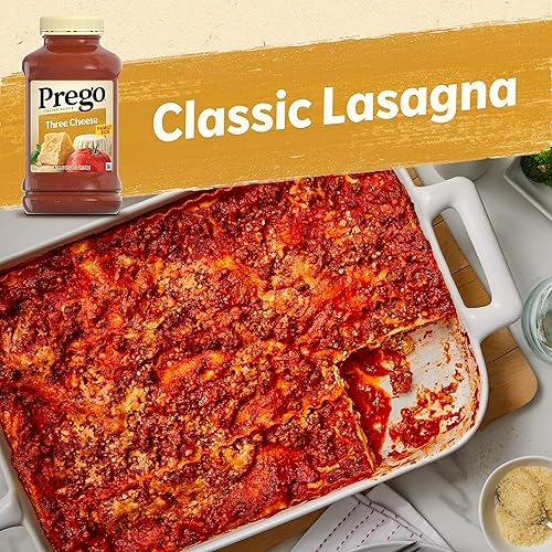 Miniatura 4 de Prego Salsa de pasta de tres quesos, tarro de 45 onzas (caja de 6)