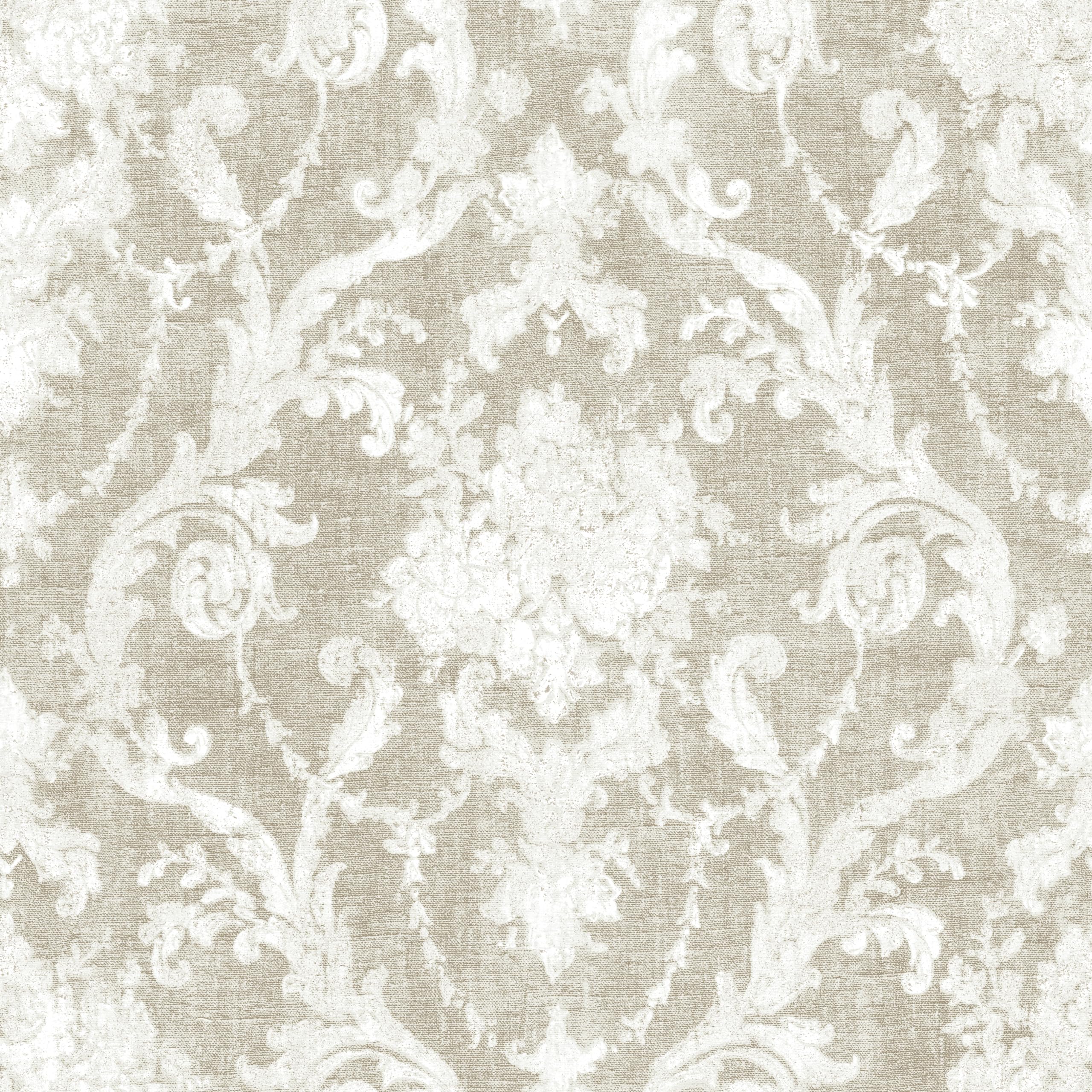 Linder Rideau imprimé obscurcissant CHAMBORD à œillets Canon de Fusil en Polyester Coloris Beige 145 x 260 cm