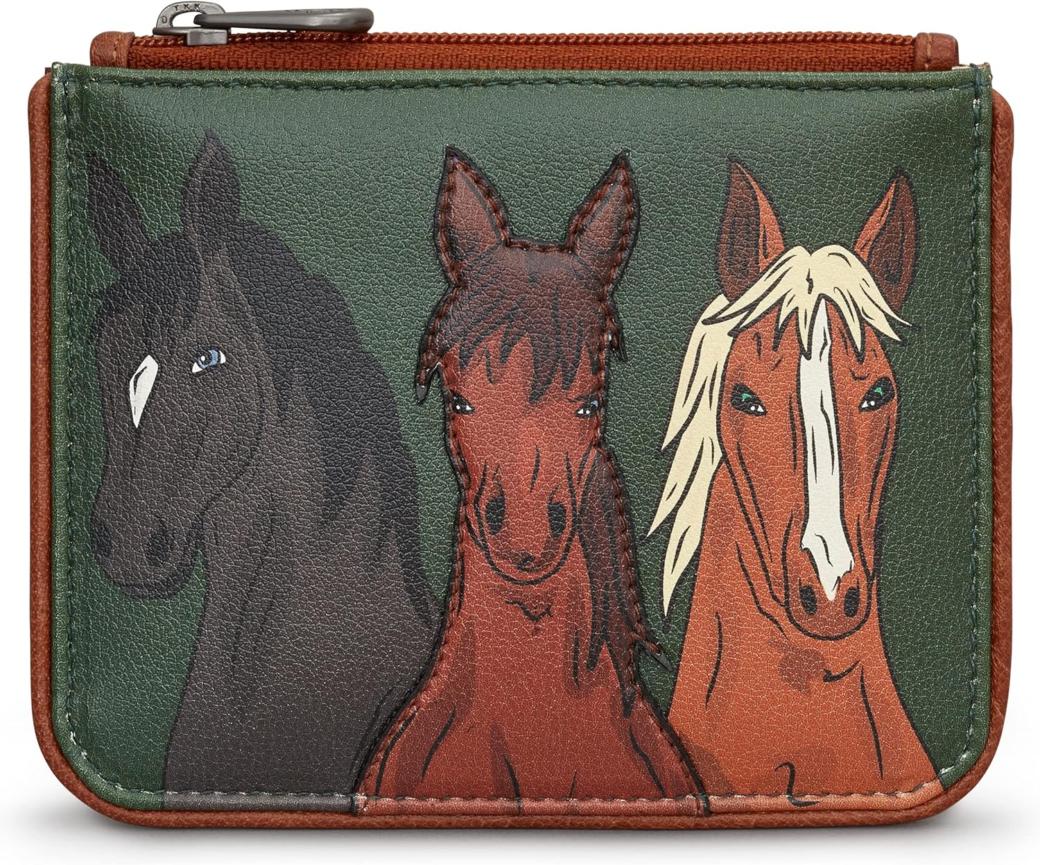Yoshi Herd of Horses Zip Top Womens Purse, RFID Protection, Purse