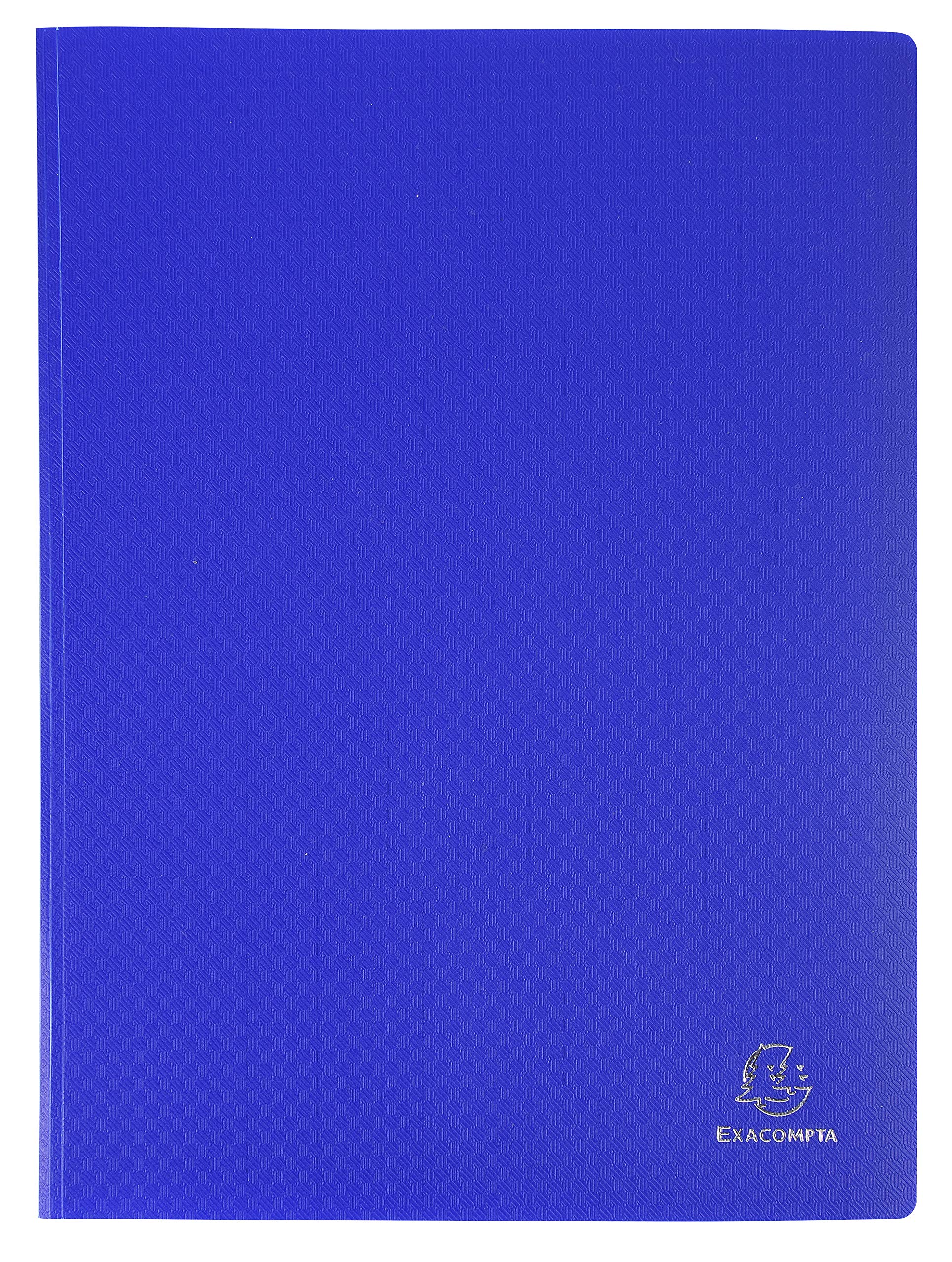 Exacompta - Réf. 8520E - Carton de 20 Protèges-documents OPAK - 20 pochettes grainées antireflet - 40 vues - pour format A4 - dimensions 24 x 32 cm - couverture en polypro souple - couleurs assorties
