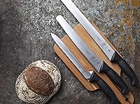 Vista 8 de Mercer Culinary M23210 Millennia Black Handle - Cuchillo para pan, mango negro, borde ondulado de 10 pulgadas de ancho