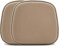 Shinnwa U-Shaped Kitchen Chair Cushions Set of 2 - Non-Slip Dining Seat Pads, Soft Plush 15x16 Inch Comfort, Brown