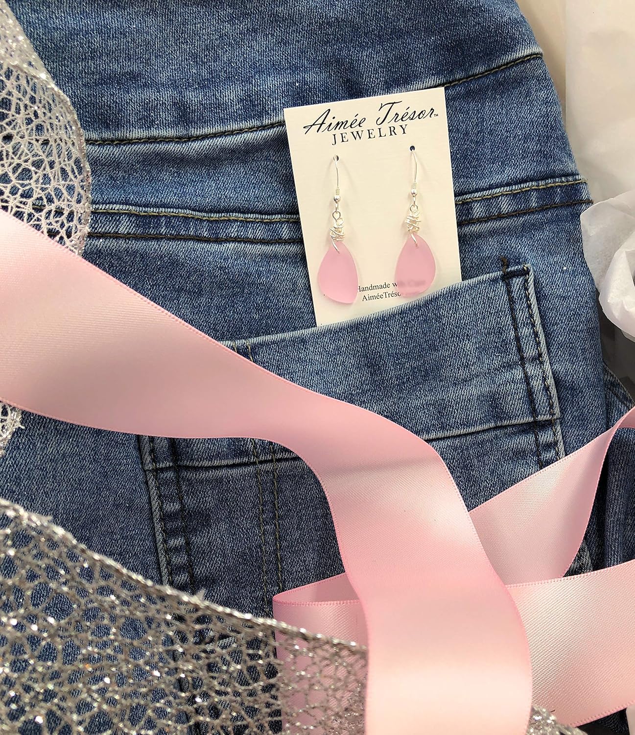 Popular Recycled Sea Glass Earrings on Sterling Silver Hooks - Image 6