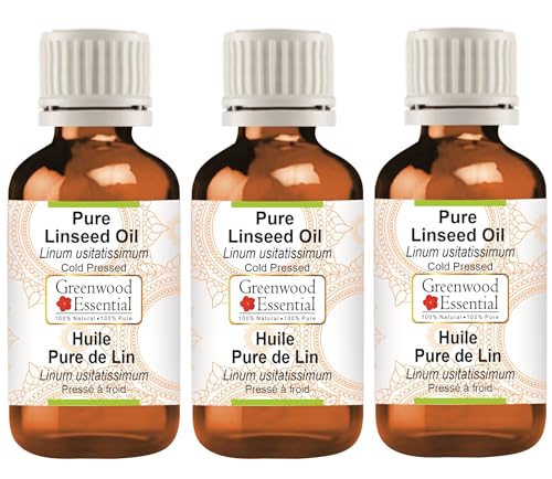Huile de lin de qualité thérapeutique supérieure pour peau et cheveux