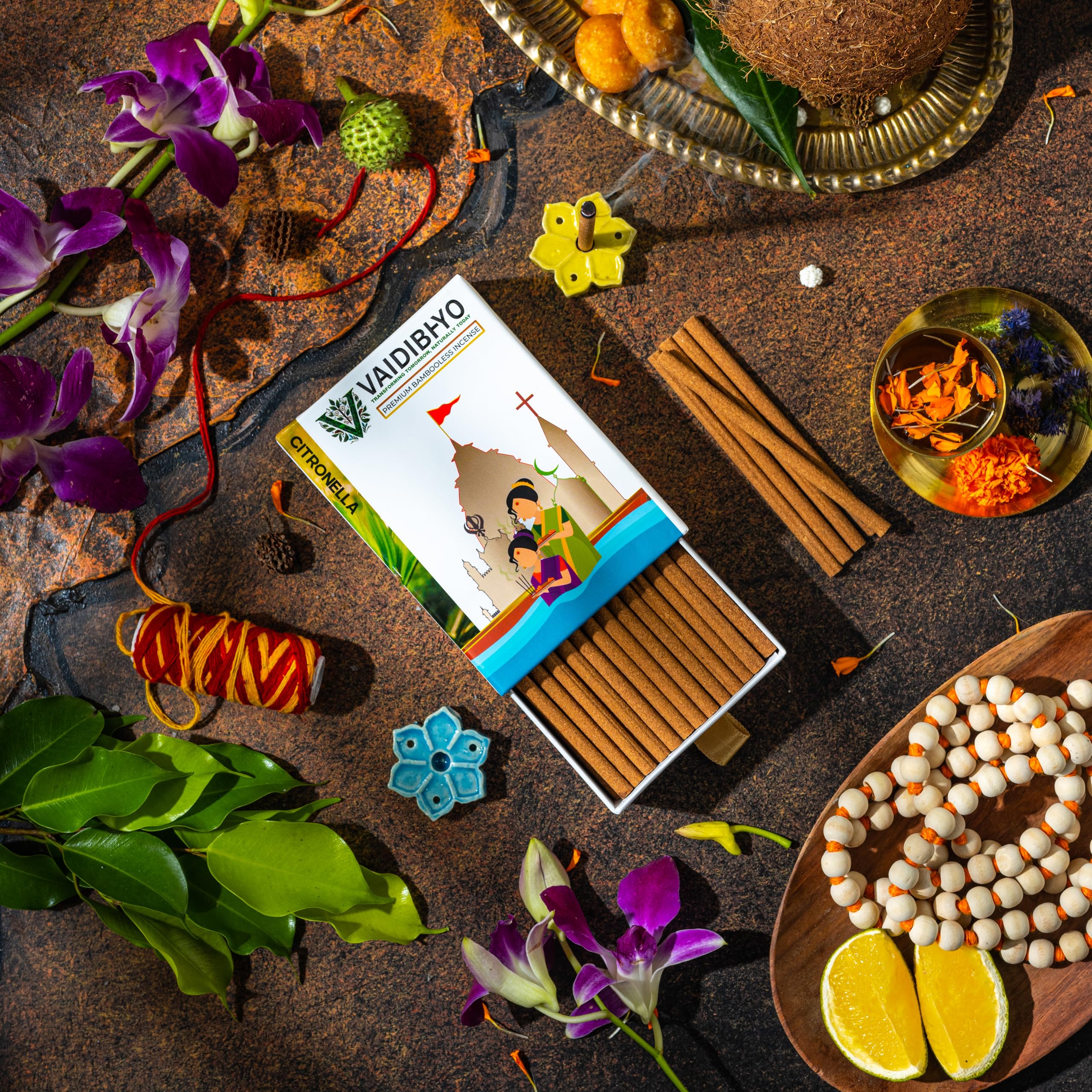 See full amazon price history chart for Vaidibhyo® Luxury Citronella Bambooless Incense - 40 Dhoop Sticks | Herbal | Refreshing Citrus Aroma | Perfect for Outdoor Use | Eco-Friendly Packaging | Free Stand Inside Vaidibhyo® Luxury Citronella Bambooless Incense - 40 Dhoop Sticks | Herbal | Refreshing Citrus Aroma | Perfect for Outdoor Use | Eco-Friendly Packaging | Free Stand Inside (B0DG3529LK) Amazon Price History, Amazon Price Tracker