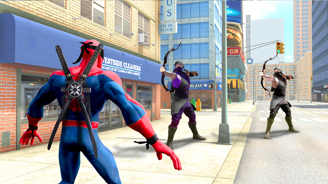 Amazing Super Flying Spider Rope Hero Gangster Rescue