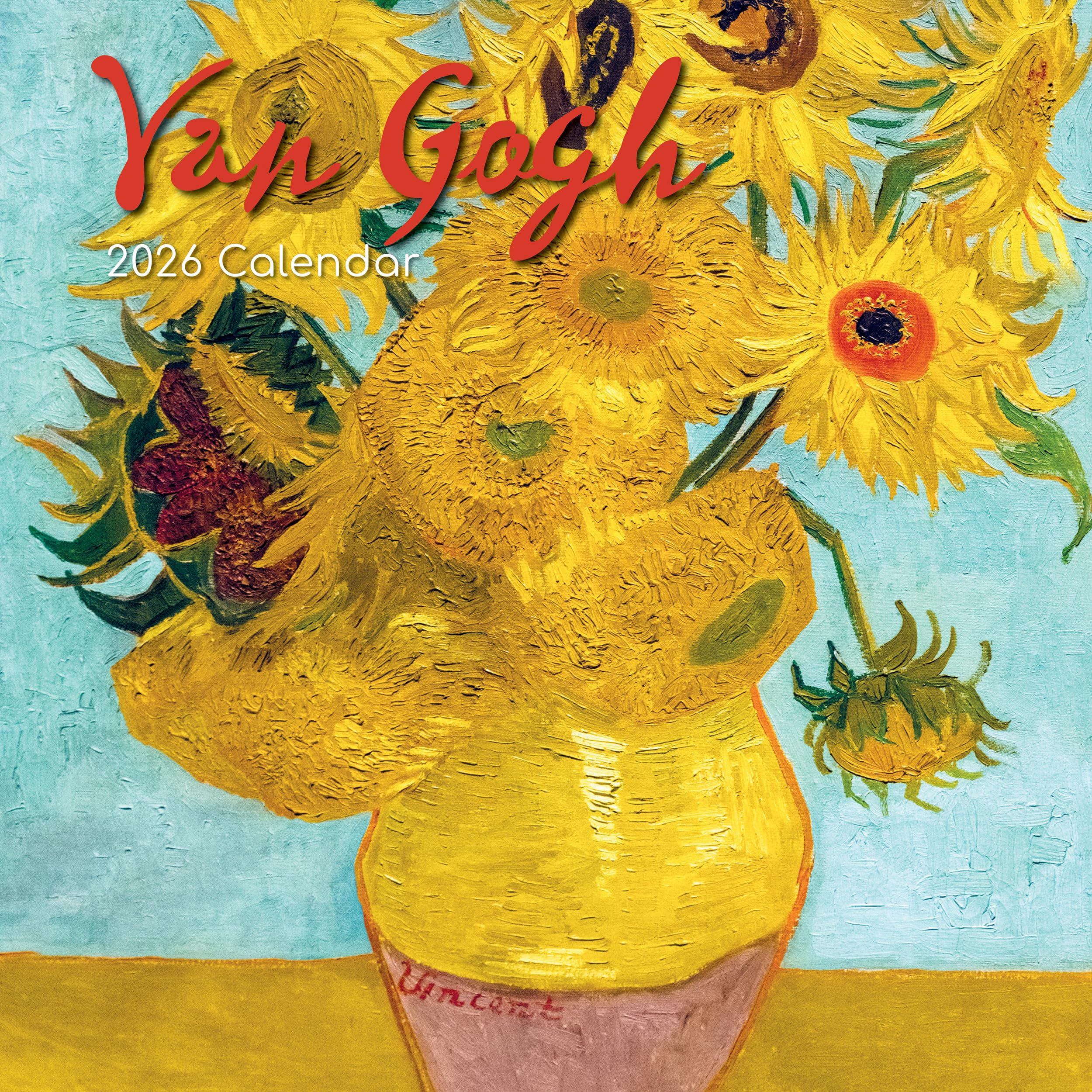TGSC | Van Gogh 2026 Calendar 16 Month (Sept 2025-Dec 2026) Family Square Wall Calendar 2026 UK | Planner with Large Grid for Home or Office Organisation - Art 2026/2025 Calendar UK