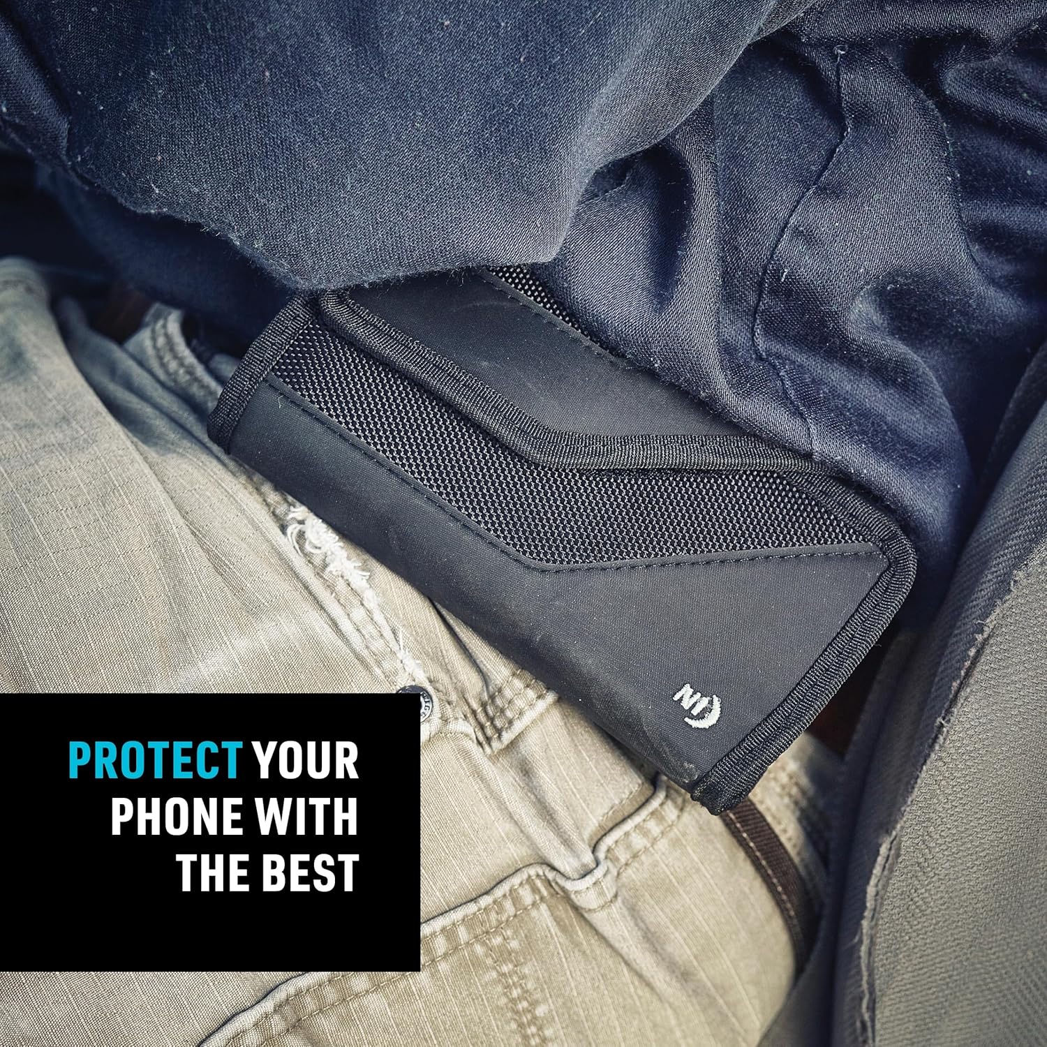 Nite Ize Clip Case Sideways Universal Rugged Holster - Protective Holster for Men's & Women's Belts - Phone Utility Belt Pouch - Phone Accessories - X-Large, Black - Image 3