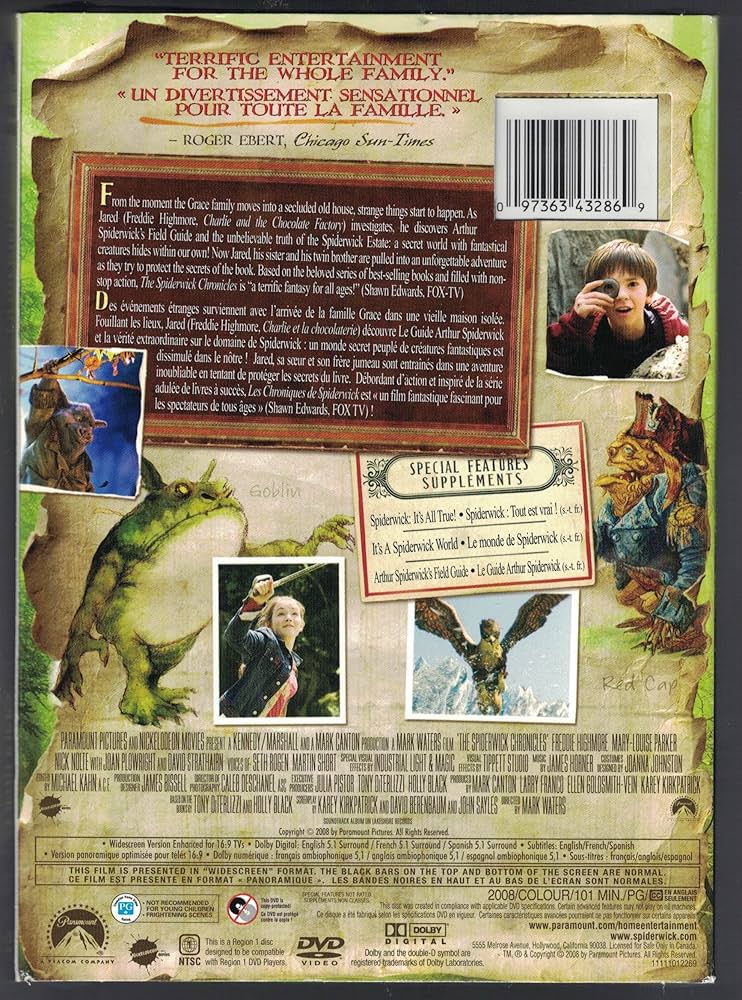 Amazon.co.jp: Spiderwick Chronicles (Ws) : DVD