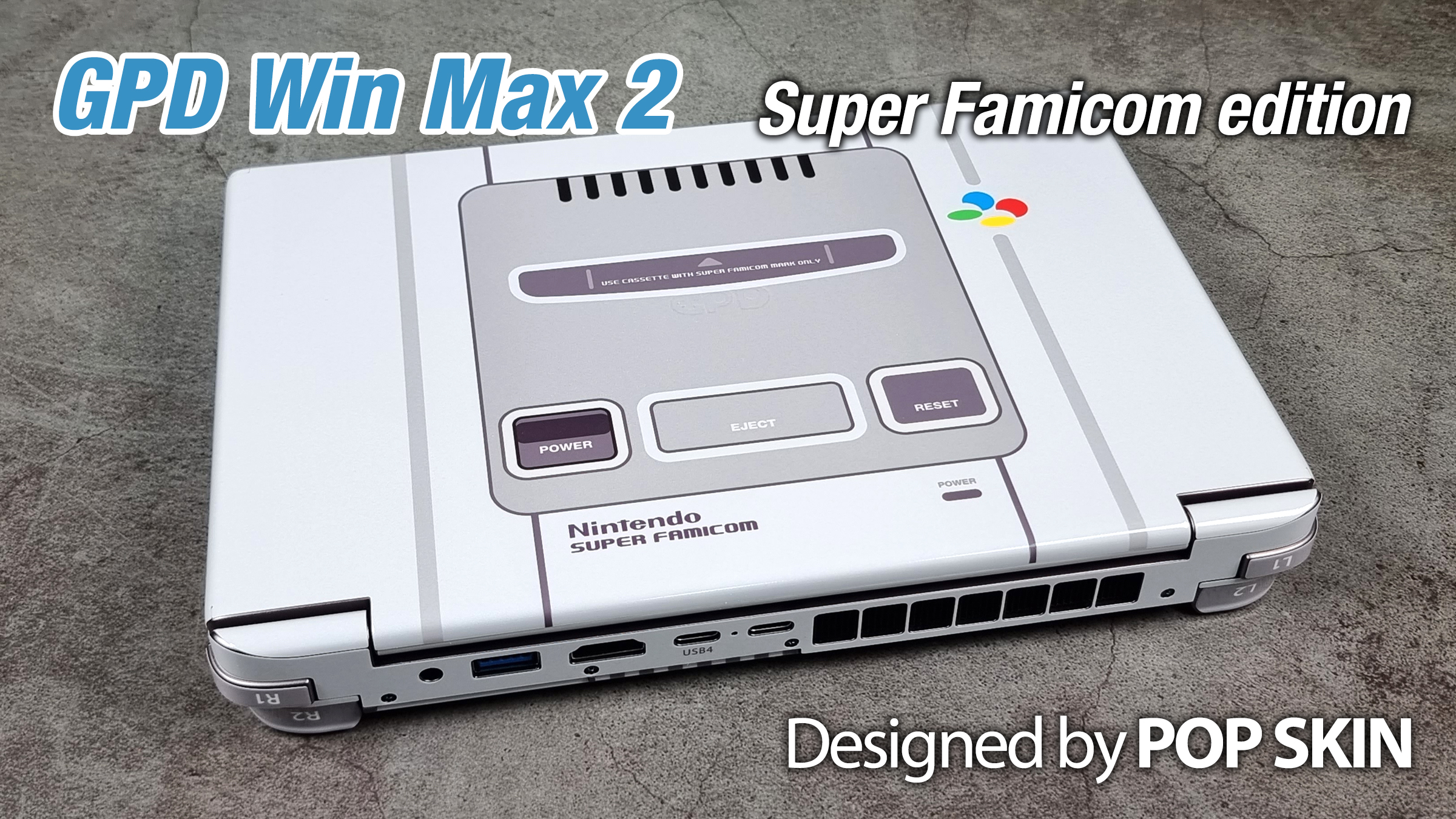 Amazon.com: GPD Win Max 2 Matte Skin, Super Famicom Edition, Full