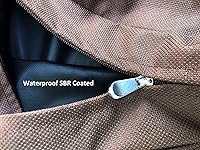 Vista 6 de Paquete de 2 fundas de almohada de repuesto para cojines de 24 x 22 x 4 pulgadas, resistentes al agua, solo con cremallera para muebles de patio