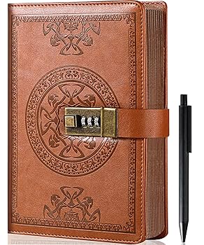 Amazon.com : CAGIE Diary with Lock for Women and Men A5