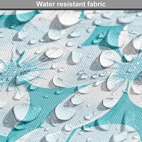 Miniatura 158 de Lunarable - Tela para amantes de perros de The Yard, patrón divertido de animales de dibujos animados en posiciones caprichosas estirando y Beige y