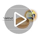 100Pcs Small Air Fryer Liners Disposable, Parchment Sheets Round, 6.5 Inch Round Airfryer Paper Basket Bowl Liner for Baking Cooking Food