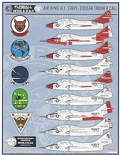 FURDS4801 1:48 Furball Aero Design F9F-8T TF-9J All Wing All Stars: Cougar Trainer CAGs [WATERSLIDE DECAL SHEET] - coolthings.us
