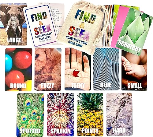 Miniatura 2 de Hapinest Encuentra y busca el juego de cartas para interiores y exteriores para niños