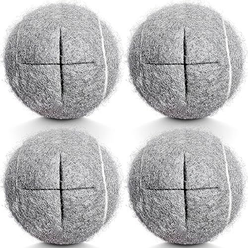 HPWFHPLF Pelotas de tenis precortadas, 4 pelotas de tenis para sillas, escritorios, patas de muebles, protección del suelo