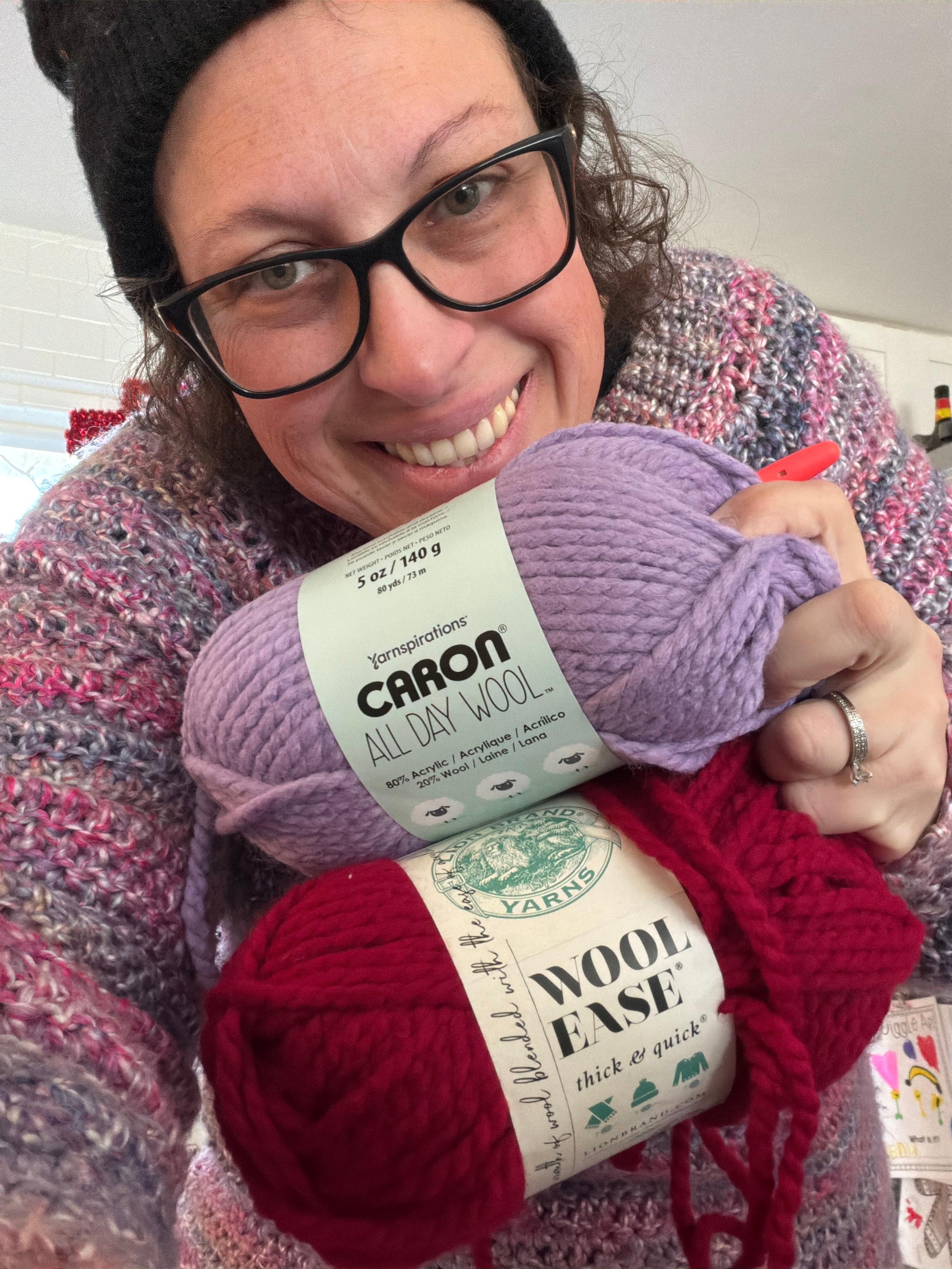 Watch Caron All Day Wool compared to Lion Brand Thick and Quick on ...