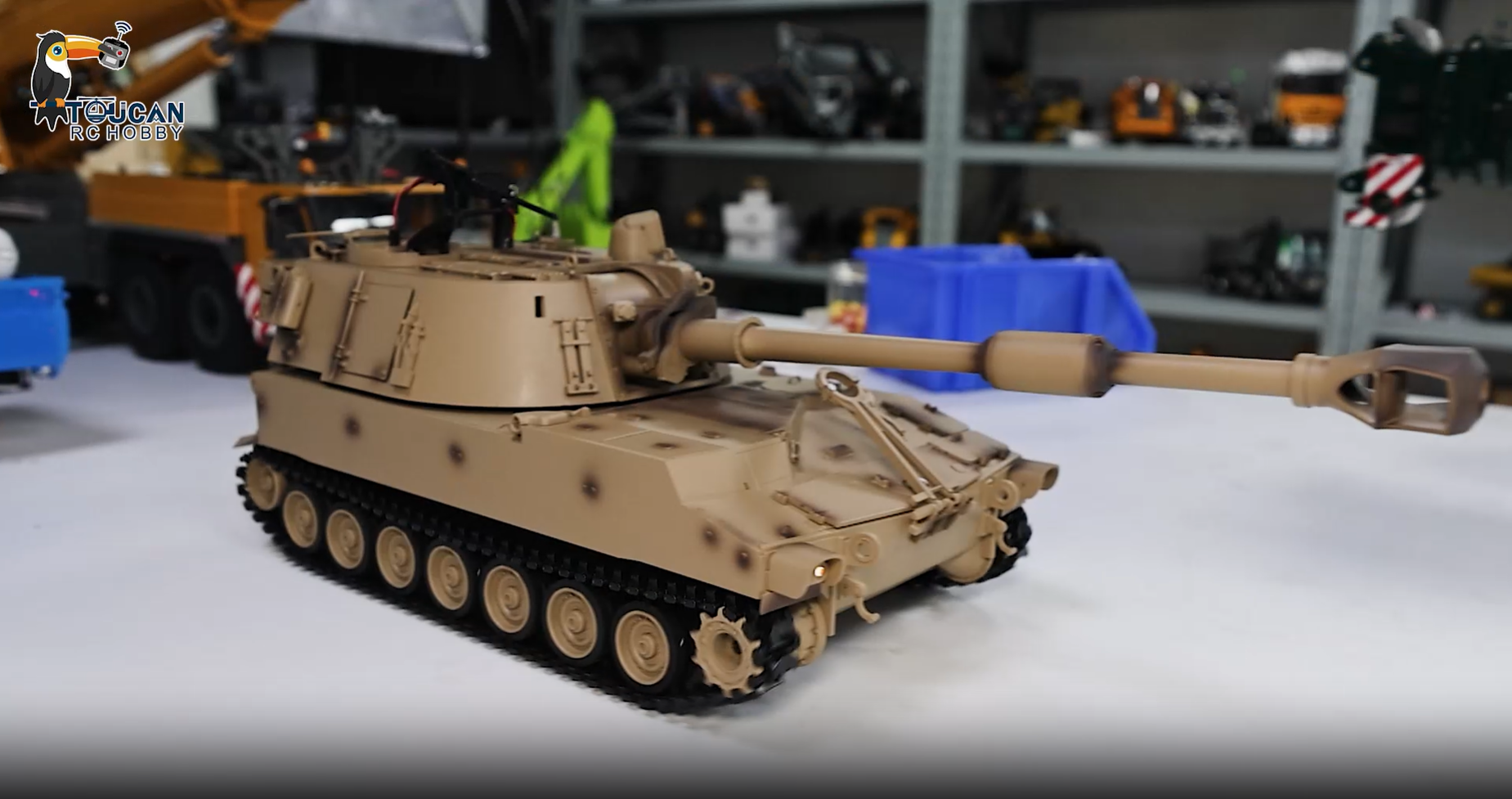 Amazon.com: wheelfun US in Stock, 1/16 Tongde RC Tank M109A2 Self
