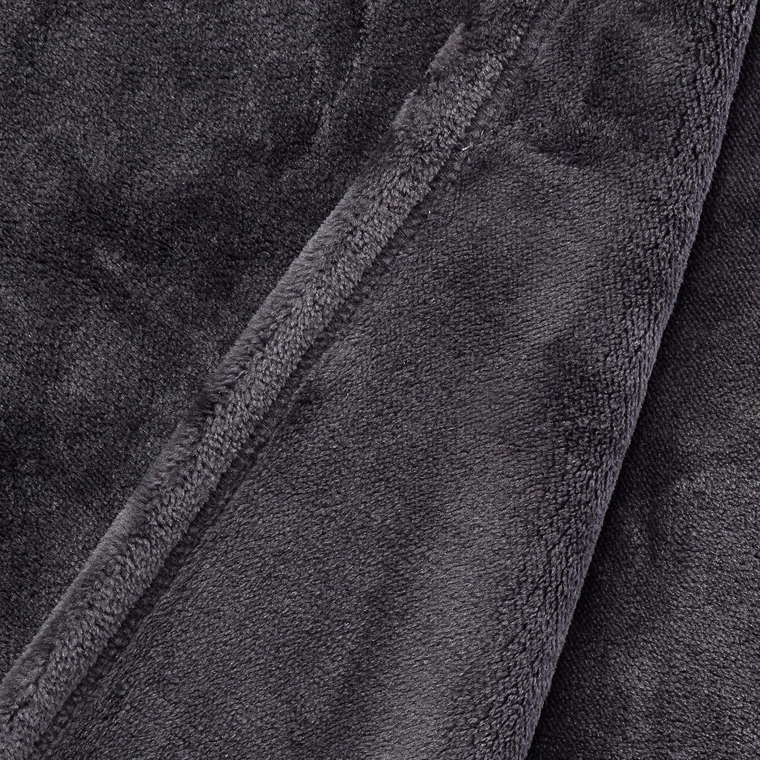 Vellux Sheared Mink Blanket Queen Size - Plush - Super Soft & Cozy - Heavy Weight - Comforter Alternate - Luxury Blanket (90x90 Inch, Charcoal Grey)