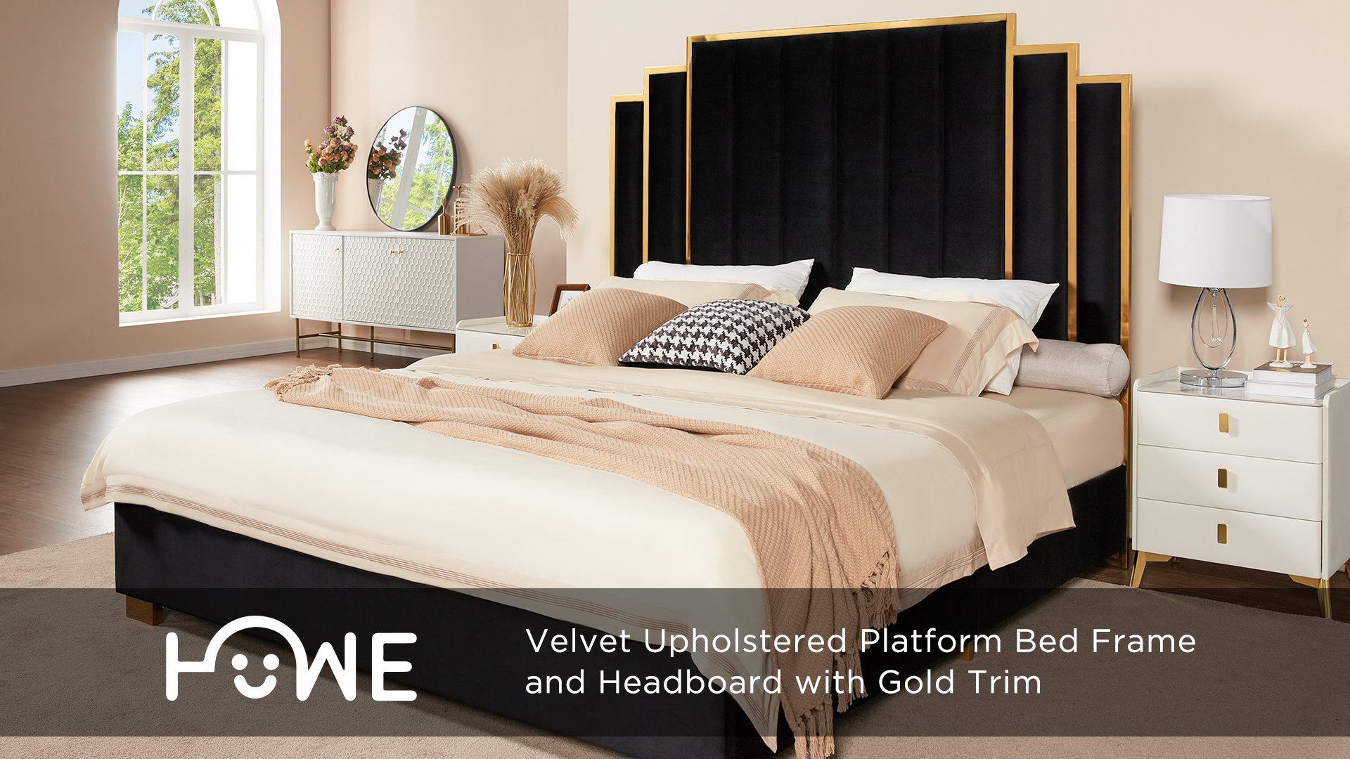 HOWE King Size Bed Frame and 65