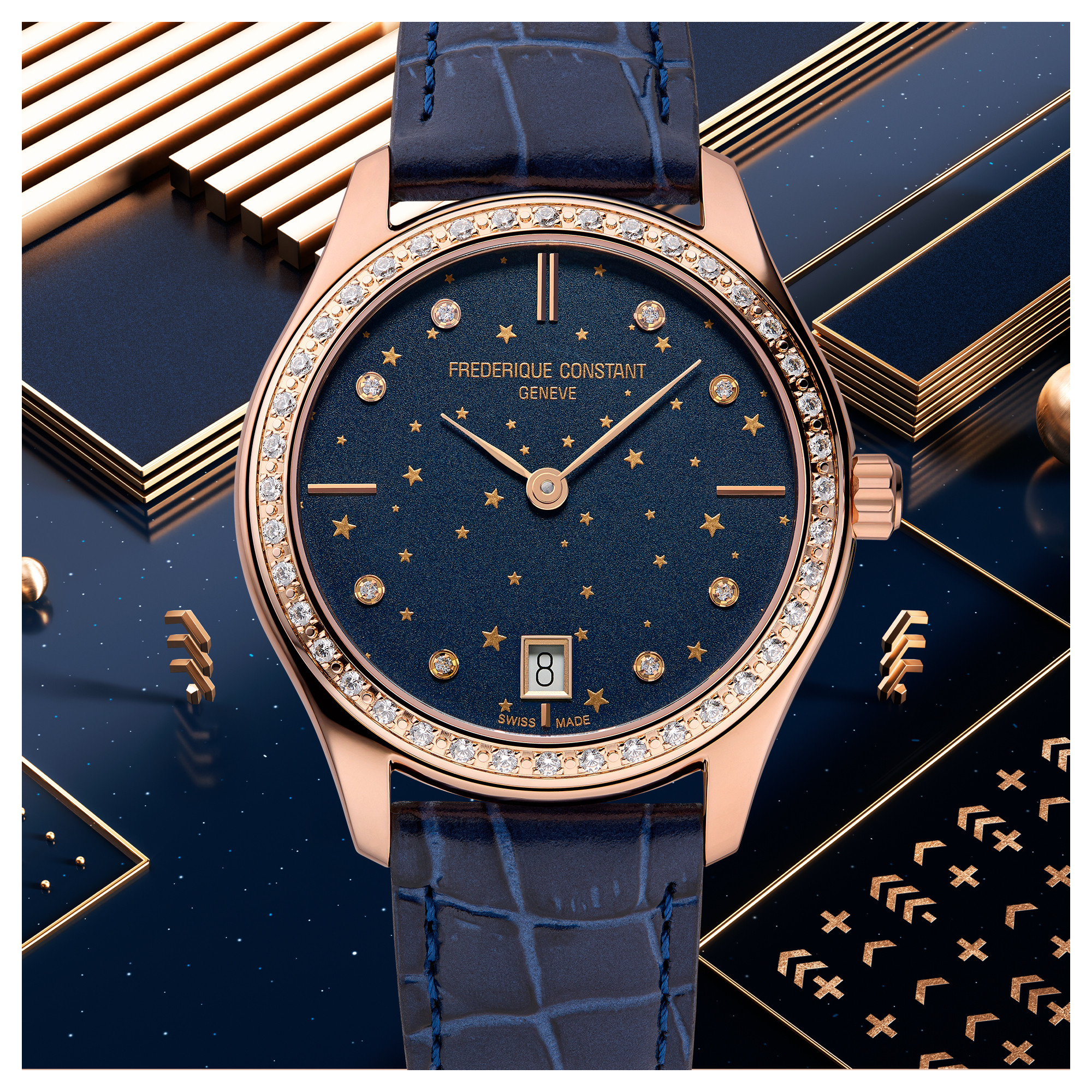 Amazon.com: Frederique Constant Ladies' Swiss Made Classics Moon