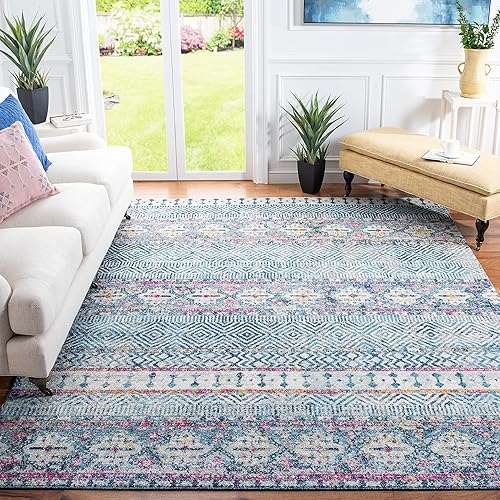 Miniatura 5 de SAFAVIEH Madison Collection - Alfombra extragrande de 12 x 15 pies, diseño bohemio chic, no desprende pelusa y de fácil cuidado, ideal para zonas de