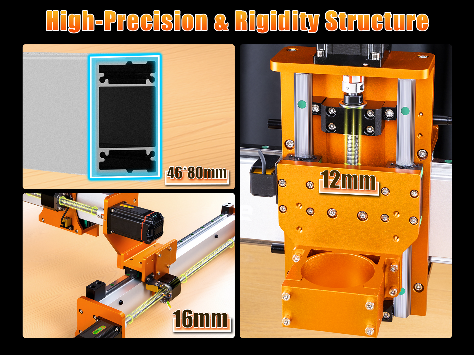 FoxAlien XE-Ultra Core Desktop CNC Router Machine, 17x17in Active