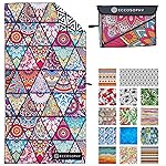 ECCOSOPHY Microfiber Beach Towel -Sand Free Towels are Quick Dry, Light Weight, Super Absorbent-Perfect Pool, Travel, Cruise, Camping Essentials - Oversized Extra Large for Adults (Havana)