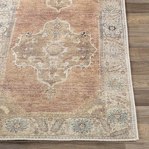 Miniatura 4 de Hauteloom Powhatan - Alfombra tradicional para pasillo y baño, alfombra larga para lavandería, pasillo, entrada, tapete largo y lavable a máquina,