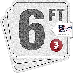 Aquatic Custom Tile, Marcadores de profundidade de piscina de 1,8 m, adesivos de vinil de 15 x 15 cm, marcadores de número de piscina, sinalização de segurança de piscina, adesivos adesivos de